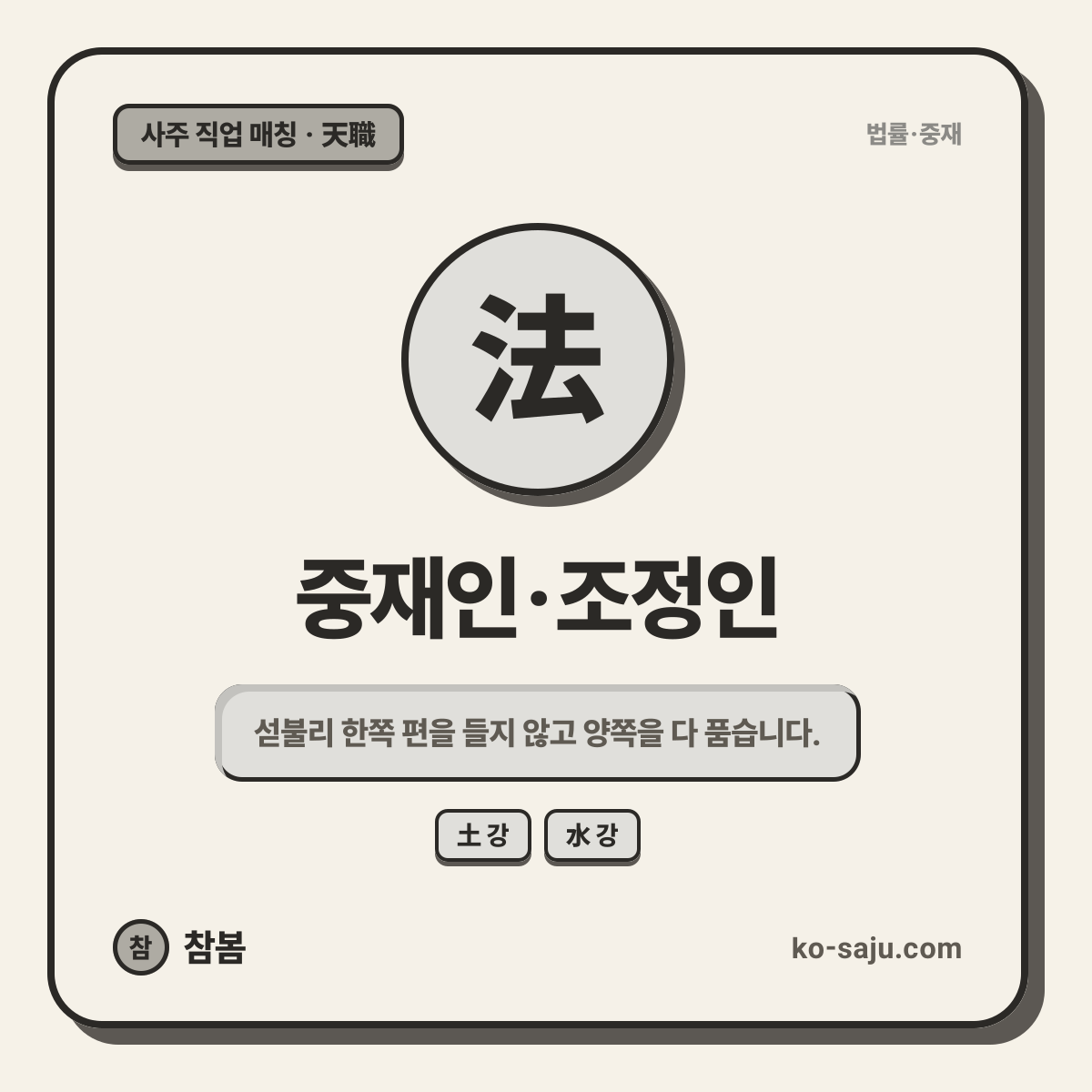 중재인·조정인