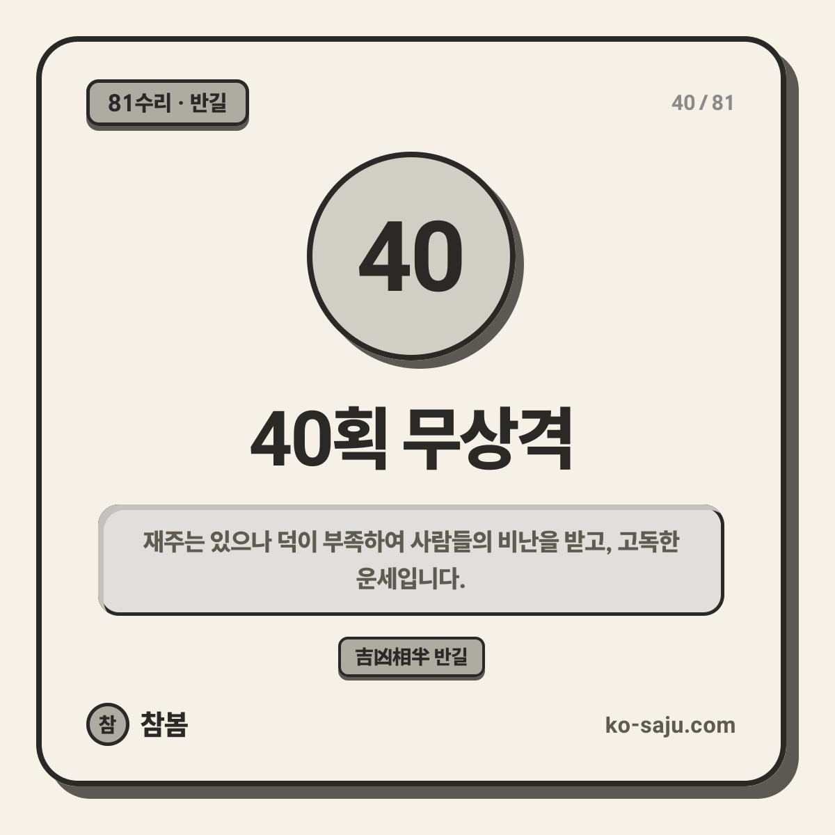 40획 무상격