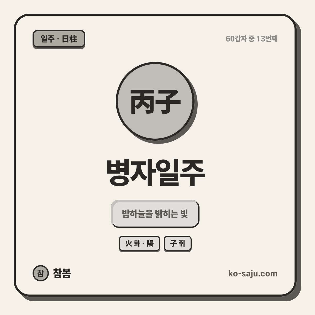 丙子 병자