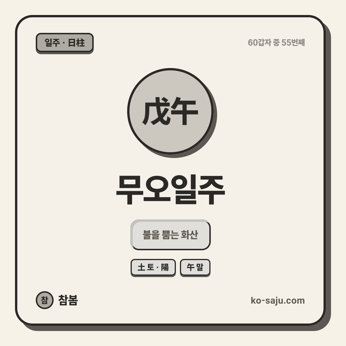戊午 Muo