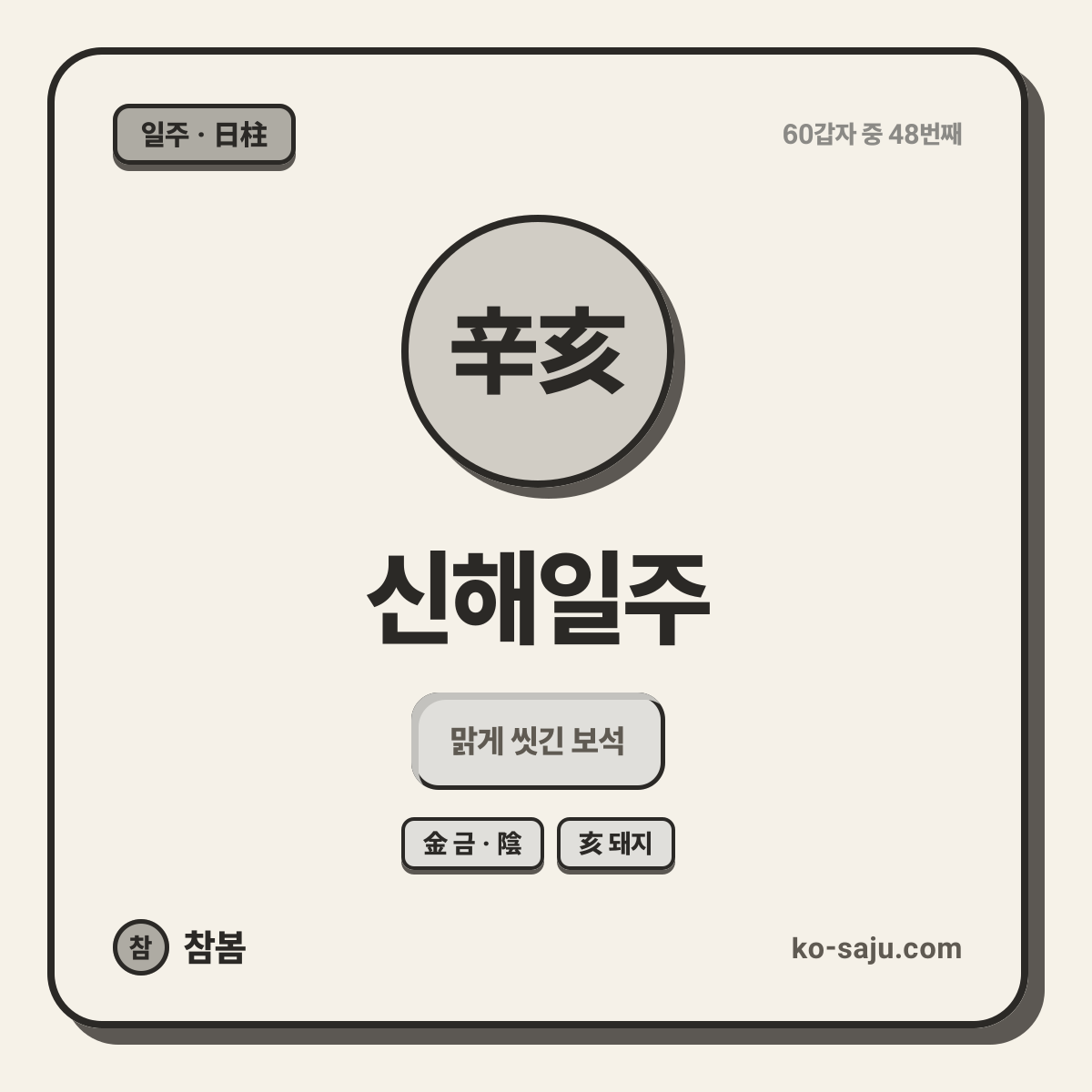辛亥 Shinhae
